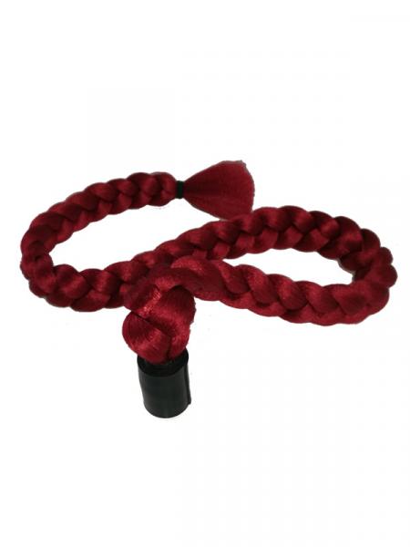 Haarzopf Rot (burg) für Jazzy Fashion Tubus